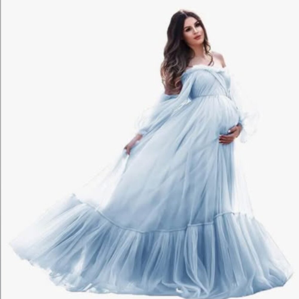 Tulle Maternity Dress